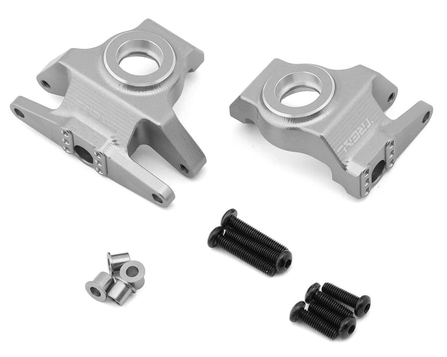 Treal Hobby Vanquish H10 Optic 7075 Aluminum Front Steering Knuckles (Silver)