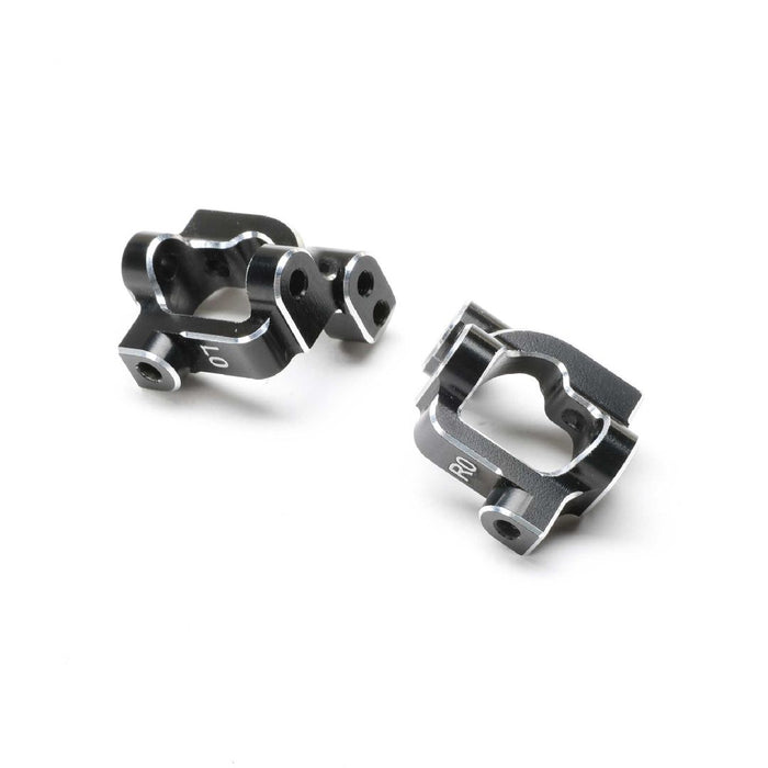 TLR Caster Block Set, 0 Deg, Aluminum: 22S Sprint