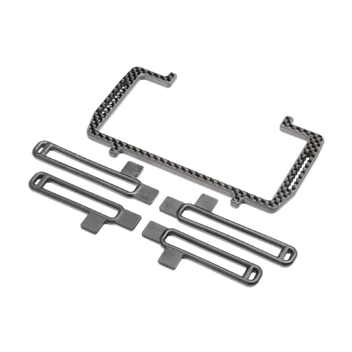 TLR Battery Mount Set, Carbon: 22X