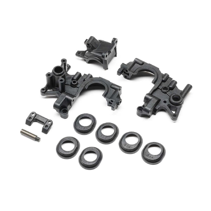 TLR Gearbox Set, Rear Sway Bar Mount, Idler Shaft: 22X