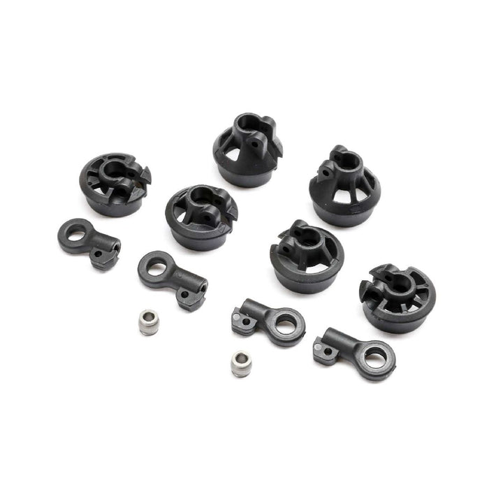 TLR Spring Cups, Shock Ends, 13mm: 22X