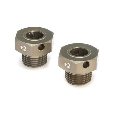 TLR Wheel Hexes, 2mm Wider (2): 8X