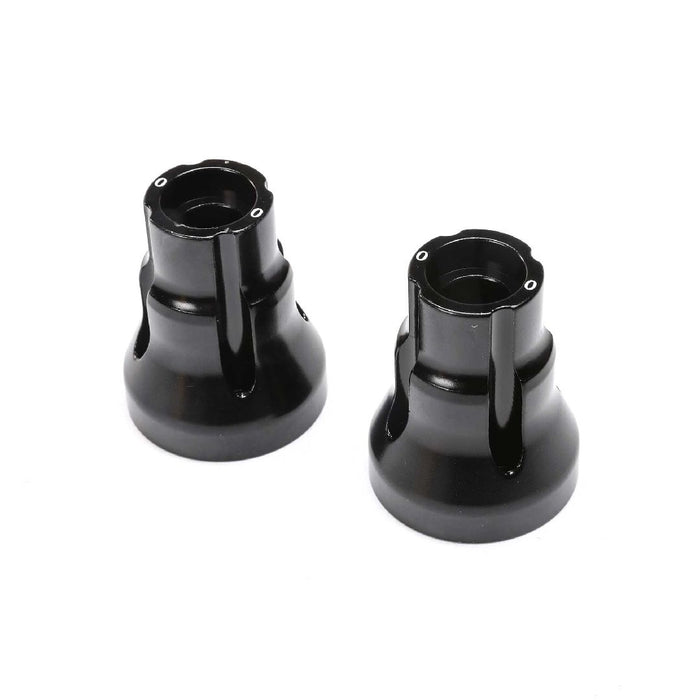 TLR Rear Axle Mount Set,0 Deg,AL, BLK: LMT, TTLMT