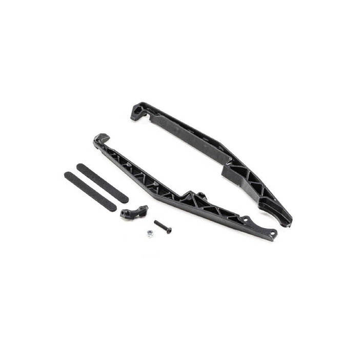 TLR Mud Guard Set, Stiffezel, w/Fan Mount: 22T 4.0