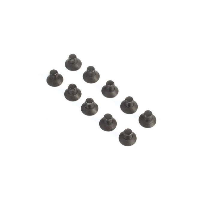 TLR Flat Head Screws, M2.5 x 4mm (10)