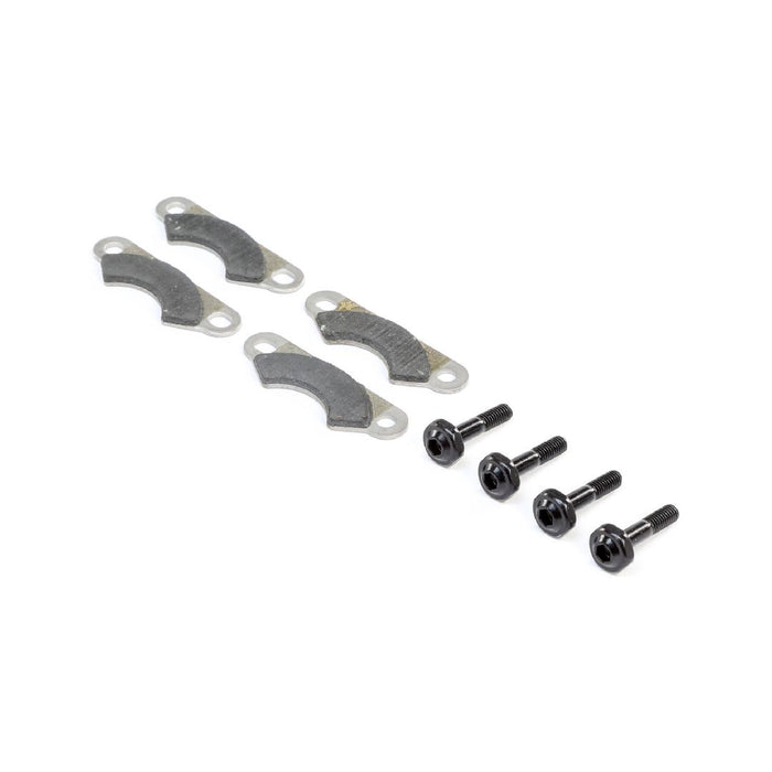 TLR Brake Pads and Screws (4): 8X