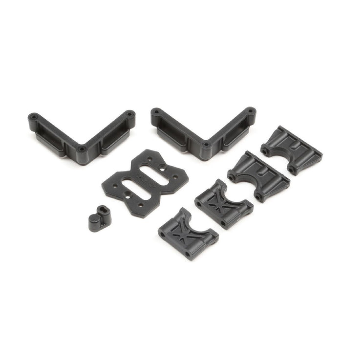TLR Center Diff Mount, Battery Mount: 8XE