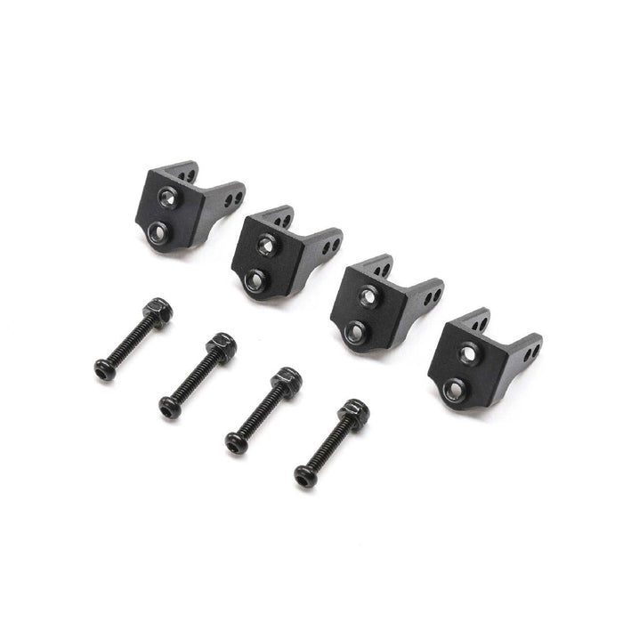 TLR Upper Shock Mount, Aluminum, Black (4): Mini LMT