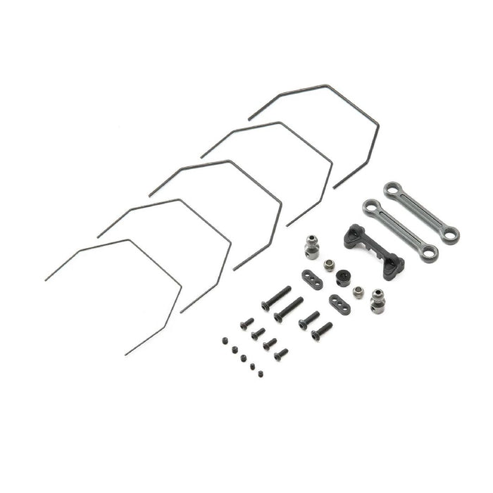 TLR Rear Sway Bar Set, Laydown: 22 4.0