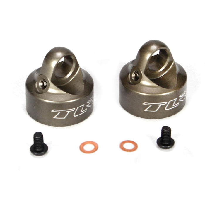 TLR Bleeder Shock Caps Alum (2): 22/22T