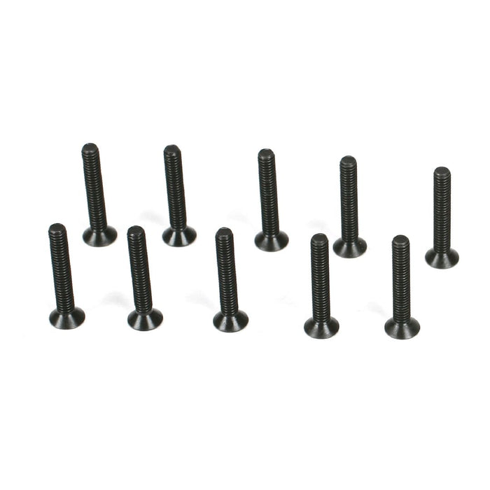 TLR Flathead Screws, M2.5 x 16mm (10)
