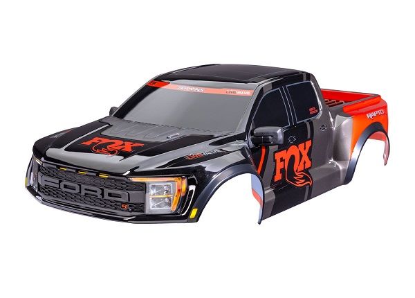 Traxxas Body, Ford Raptor R, complete (Fox) (includes grille, tailgate trim, side mirrors, decals, & clipless mounting) (requires #10124 & 10125 body mounts)