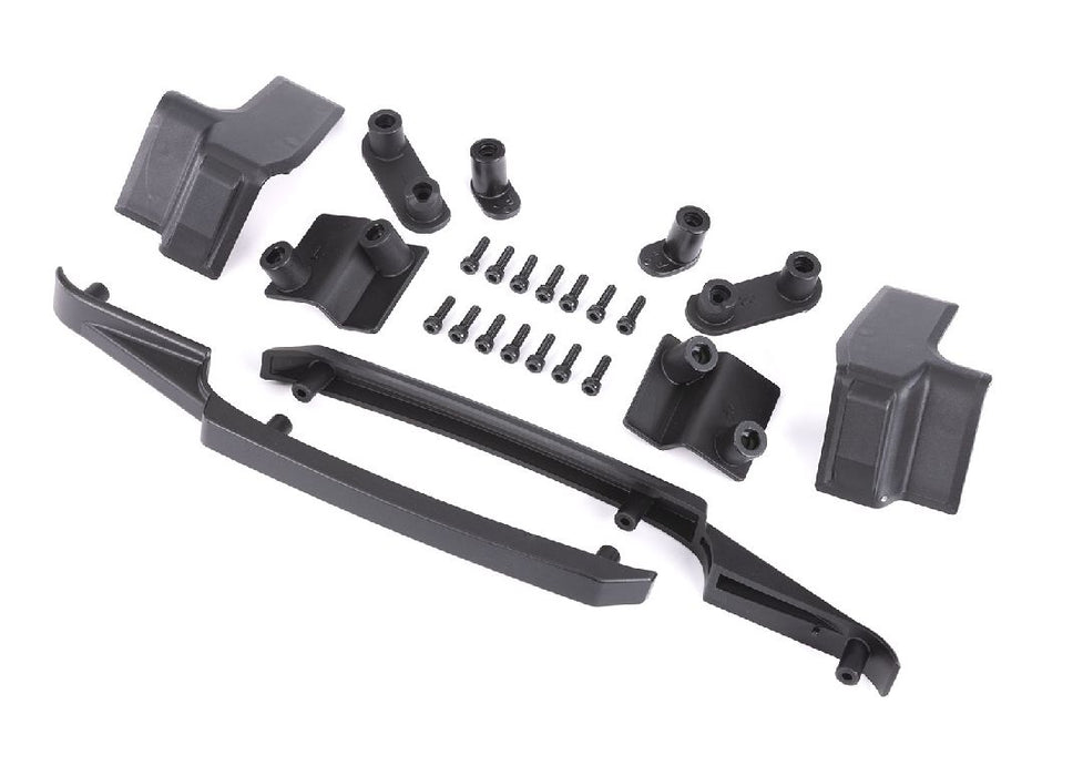 Traxxas Body reinforcement set, black/ skid pads (roof)/ 3x10mm CS (14) (fits #10211 body)