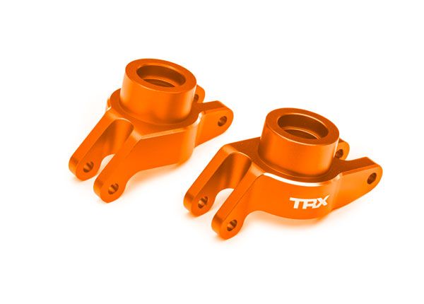 Traxxas Carriers, stub axle (orange-anodized 6061-T6 aluminum) (rear) (left & right)