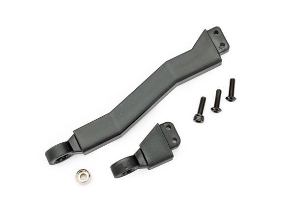 Traxxas Coupler, boat trailer (long (1), short (1))/ 3x10mm BCS (black stainless) (2)/ 3x10mm CS (black stainless) (1)