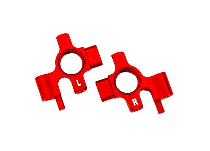 Traxxas Steering Blocks L&R Aluminum Red