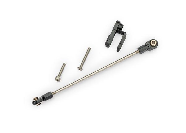 Traxxas Rudder pushrod, assembled/ servo horn/