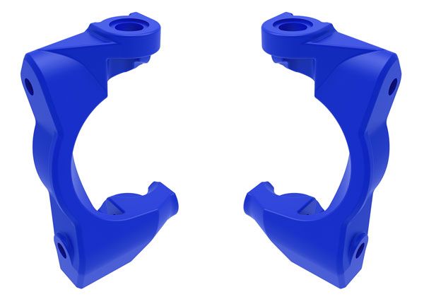 Traxxas Caster blocks (c-hubs), left & right (blue)