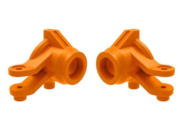 Traxxas Steering blocks, left & right (orange)