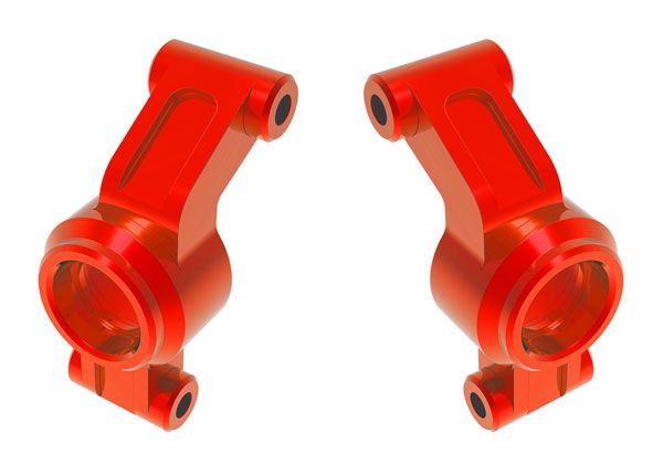 Traxxas Carriers, stub axle, 6061-T6 aluminum (red-anodized) (left & right)