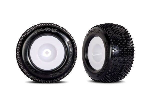 Traxxas Tires & wheels, Mini XRT, White on Response Pro tire(2)