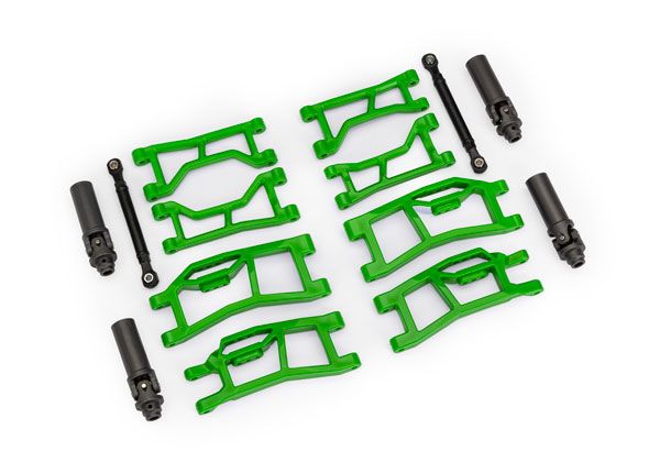 Traxxas Suspension kit, Mini Maxx WideMaxx, green (front&rear)