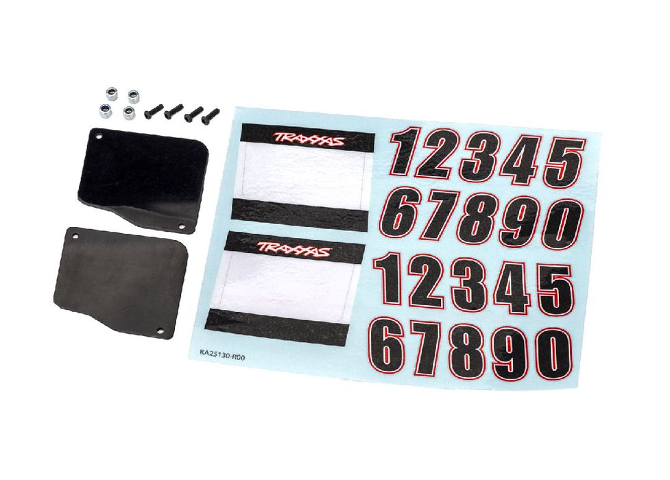 Traxxas Number plates, left & right (for #10811 series bodies)