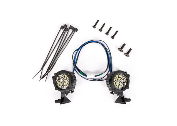 Traxxas LED light pods (left & right)/ mounting hardware