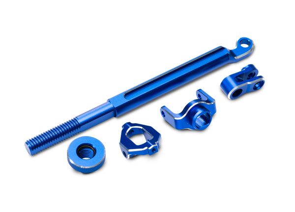 Traxxas Brake linkage, front (blue-anodized 6061-T6 aluminum)