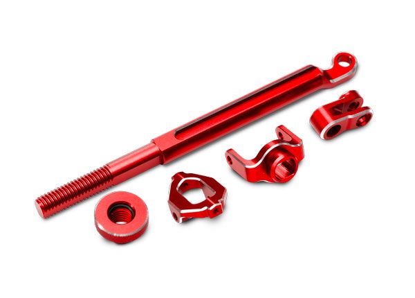 Traxxas Brake linkage, front (red-anodized 6061-T6 aluminum)
