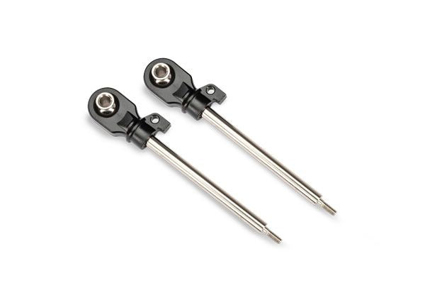 Traxxas Shock shafts, GT-Maxx, 72mm (steel, chrome finish)