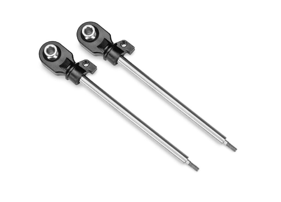 Traxxas Shock shafts, GT-Maxx, 110mm (steel, chrome finish) (2)