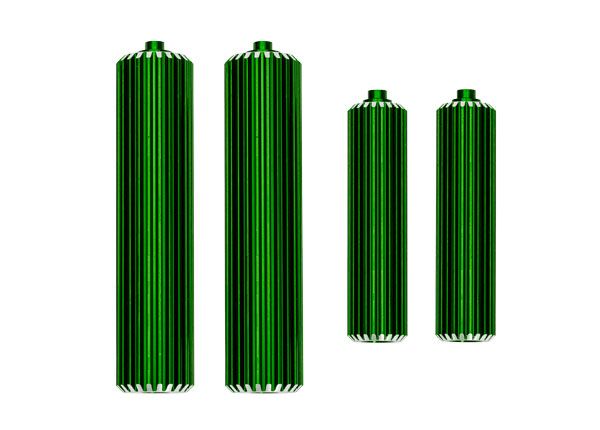 Traxxas Reservoirs, shocks (6061-T6 aluminum, green-anodized)