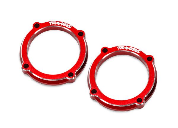 Traxxas Retainer, LED light pod (red 6061-T6 aluminum) (2)