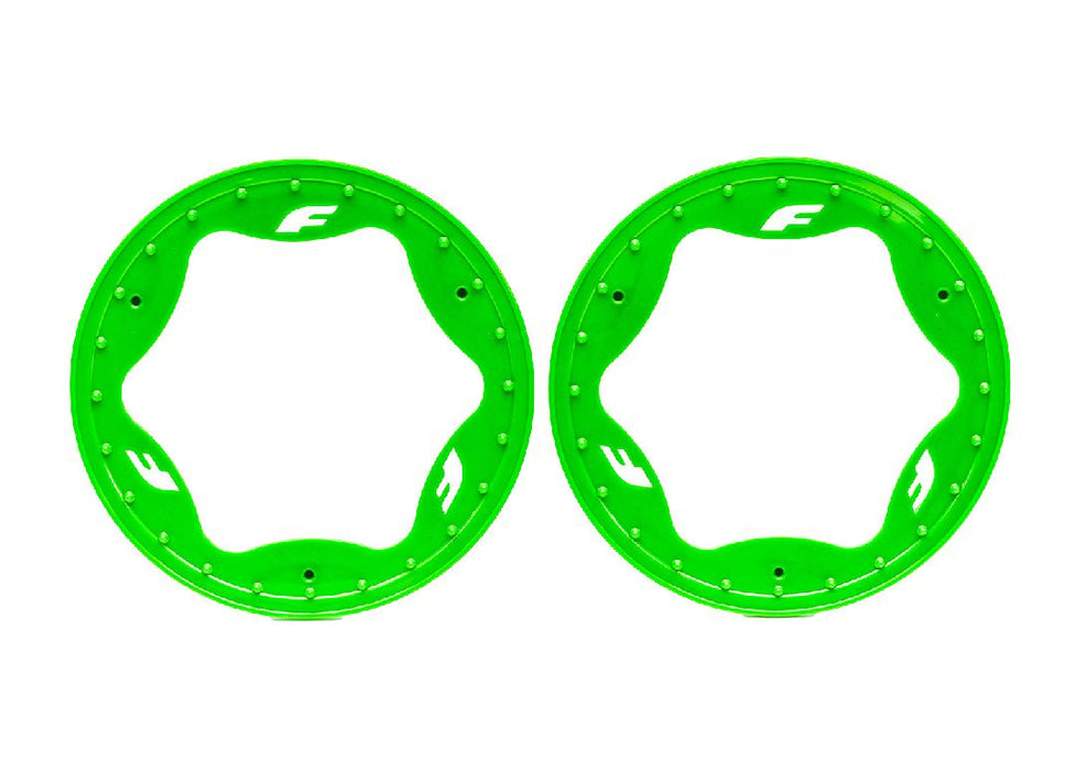 Traxxas Beadlock Rings Rear Green