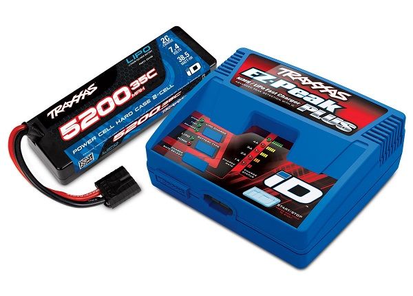 Traxxas Battery/Charger Completer Pack  (includes #2970 iD®charger (1), #2844R 5200mAh 7.4V 2-cell 35C LiPo ID® Battery (1))