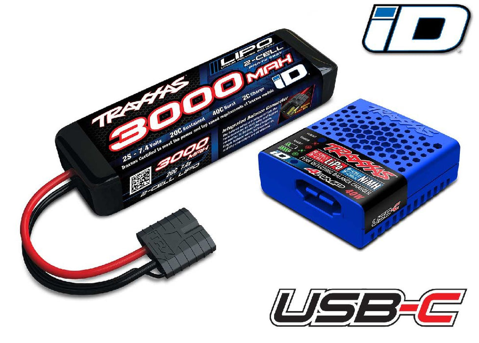 Pack complet de batterie/chargeur Traxxas (comprend #2985 et #2827X) 