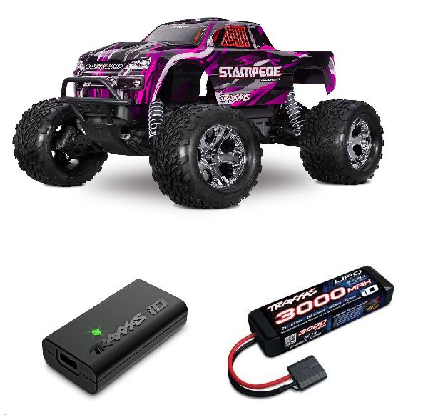 Traxxas 1/10 Stampede 2WD BL-2S HD Clipless - Pink