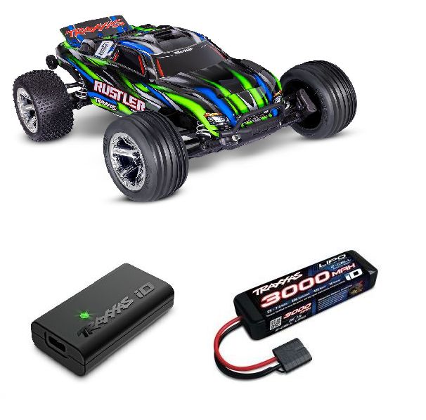 Traxxas 1/10 Rustler 2WD BL-2S Clipless - Green