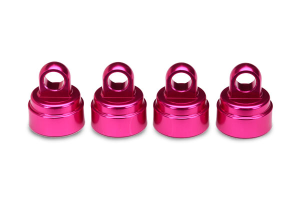 Traxxas Aluminum Ultra Shock Cap (Pink) (4)