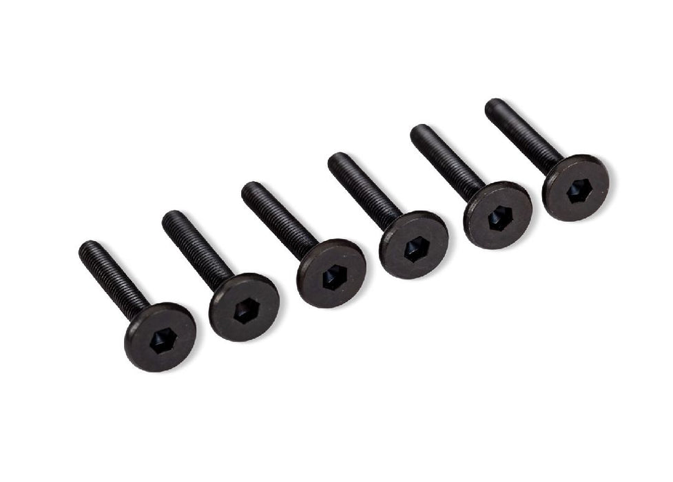 Traxxas Screws, 3x20mm flat-head machine (hex drive) (6)