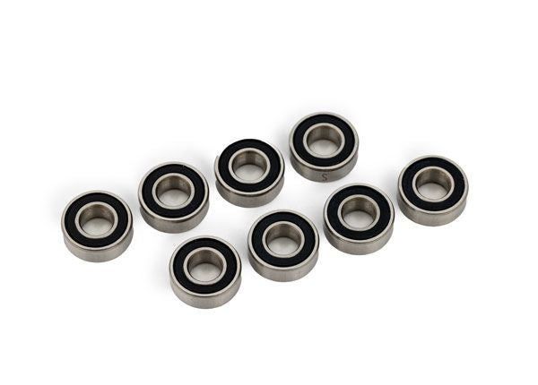 Traxxas Ball bearing, black rubber sealed, stainless (5x11x4mm) (8)