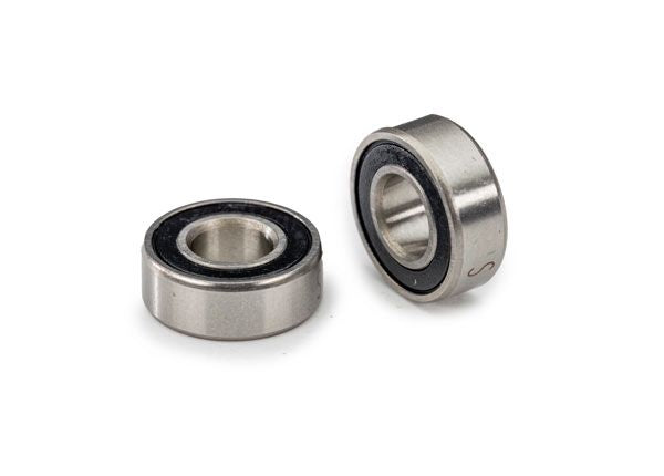 Traxxas Ball bearing, black rubber sealed, stainless (5x11x4mm) (2)