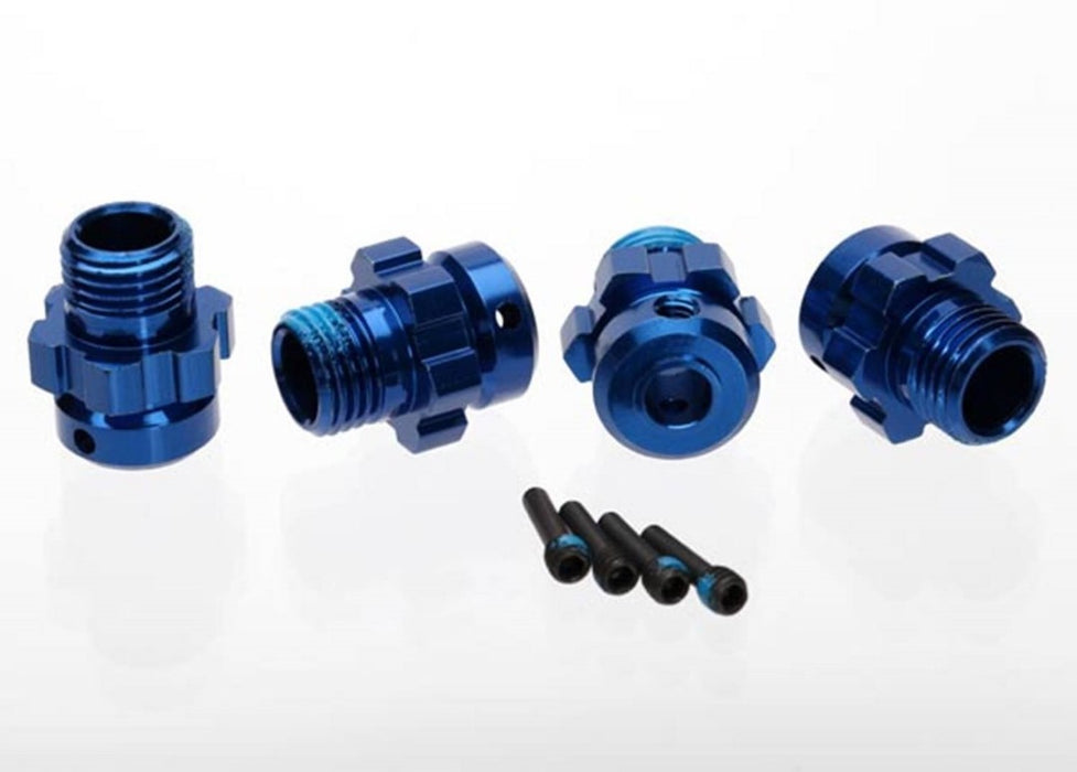 Traxxas Wheel hub, splined, 17mm, 6061-T6 aluminum (blue-anodize
