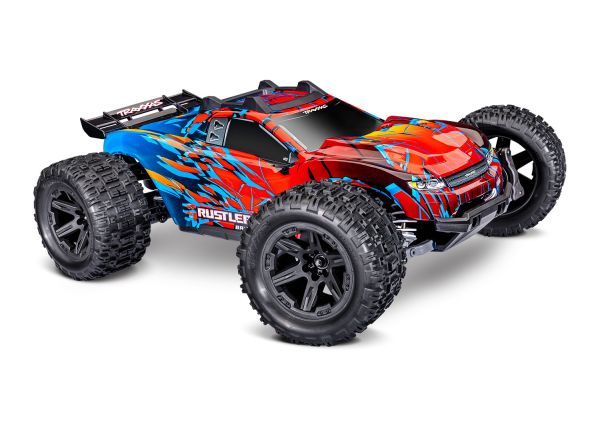 Traxxas 1/10 Rustler HD VX3 4WD RTR - Red