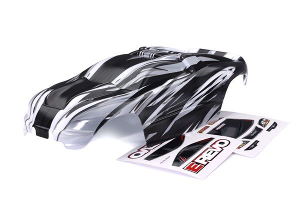 Traxxas Body, 1/16 E-Revo, ProGraphix® (graphics are printed, requires paint & final color application)/ decal sheet