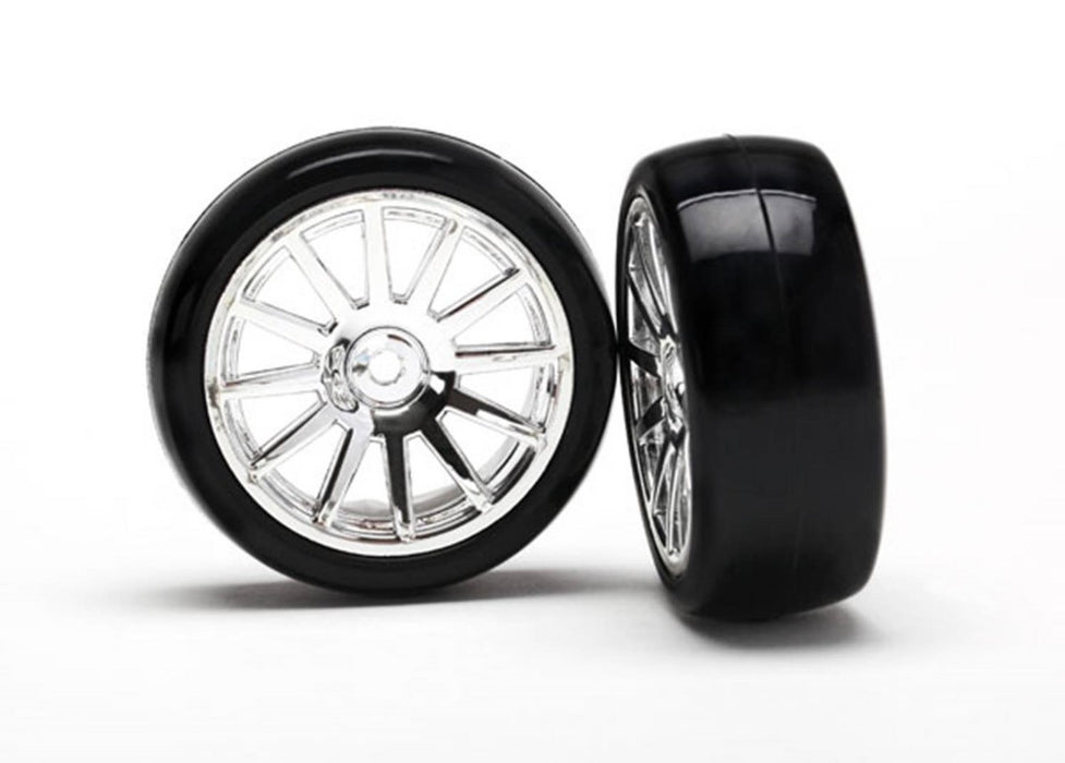LaTrax Tires & wheels, assembled, glued