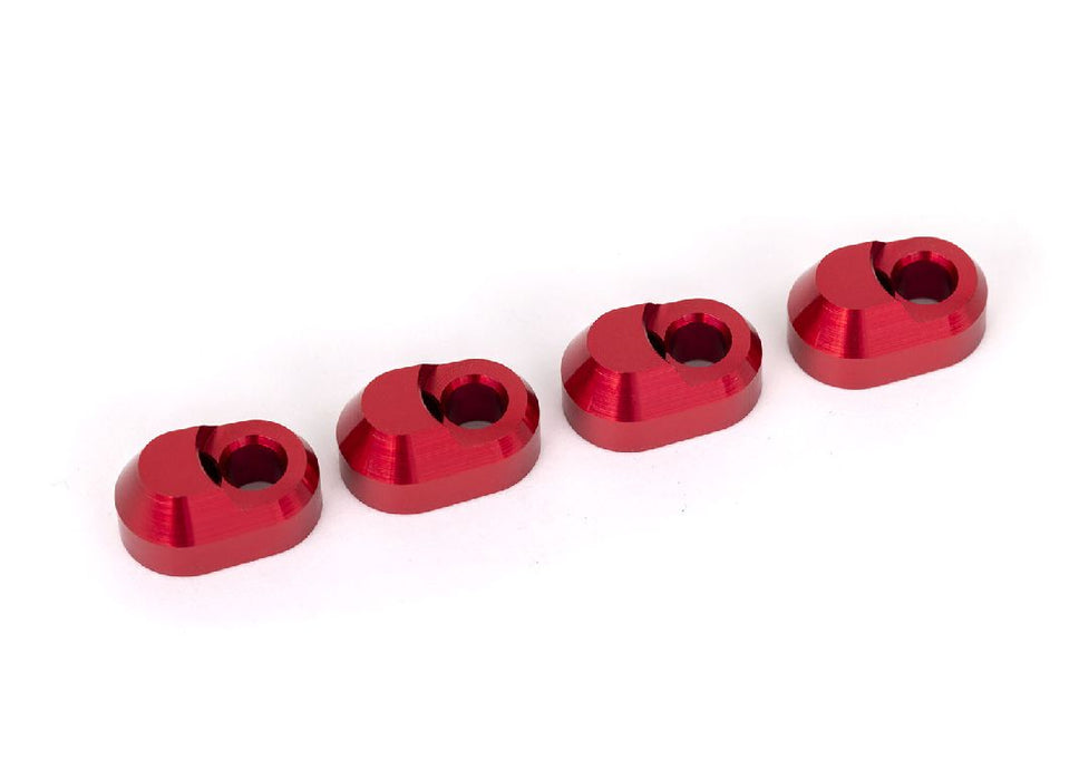 Traxxas Suspension Pin Retainer 6061-T6 Aluminum (Red) (4)