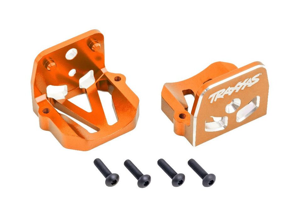 Traxxas Motor Mounts 6061-T6 Aluminum (Orange) (Front & Rear)