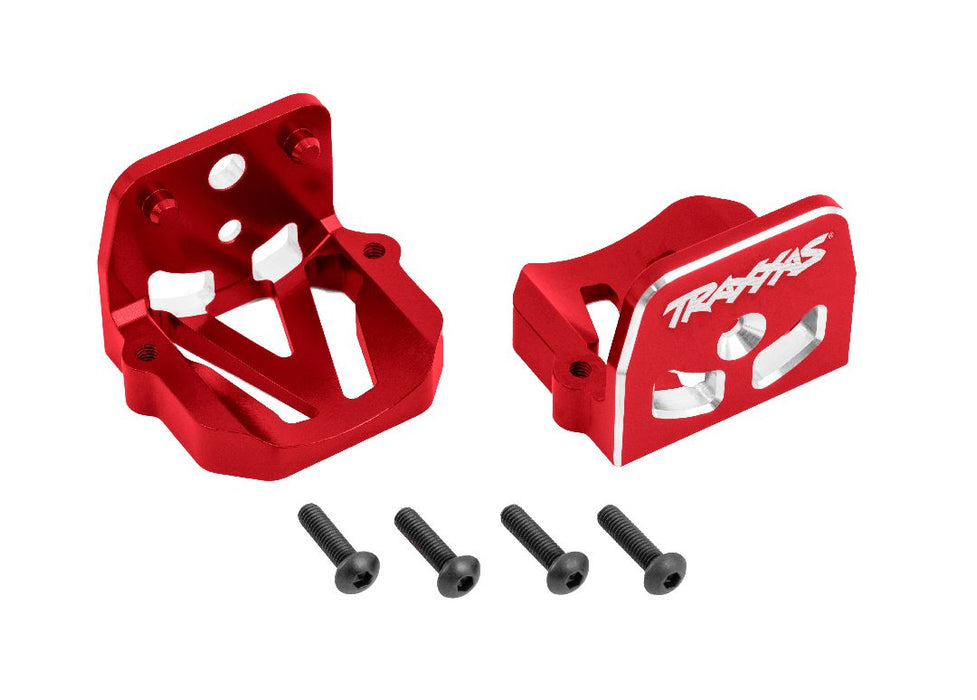 Traxxas Motor Mounts 6061-T6 Aluminum (Red) (Front & Rear)